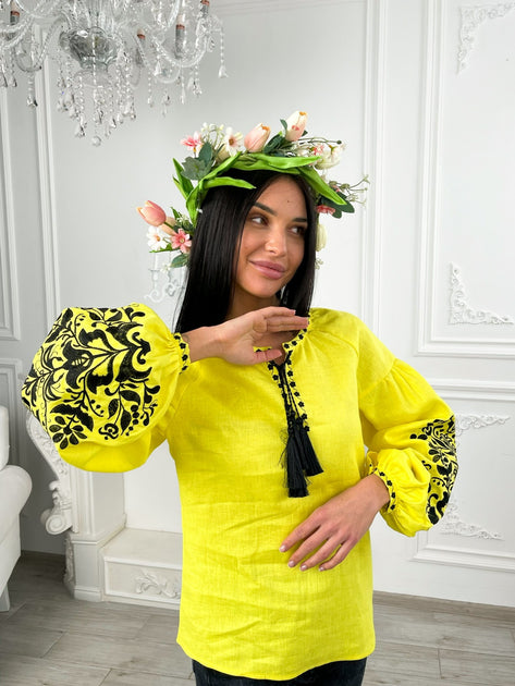 Vyshyvanka "Tree of Life"  yellow