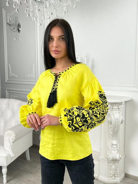 Vyshyvanka "Tree of Life"  yellow