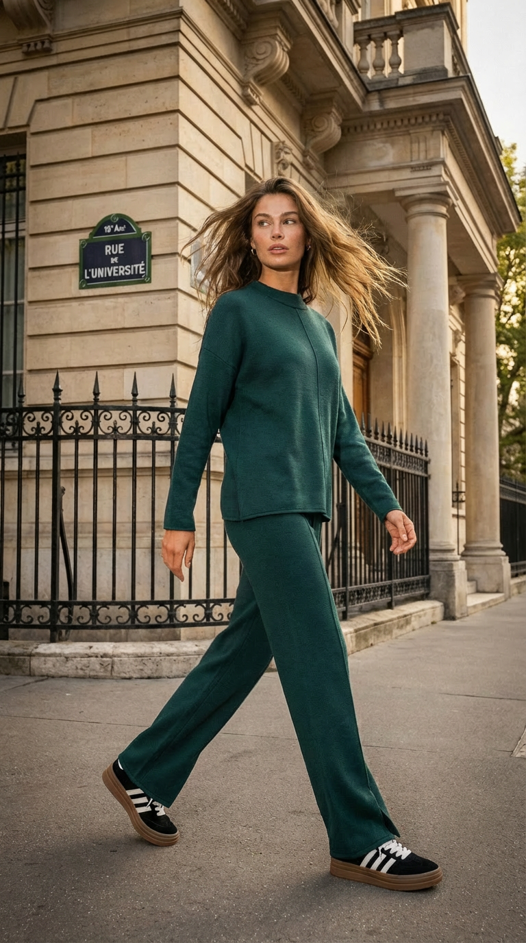 Kostiumas „Antonia“ žalios spalvos