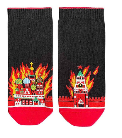 Socks “The Kremlin is burning” short