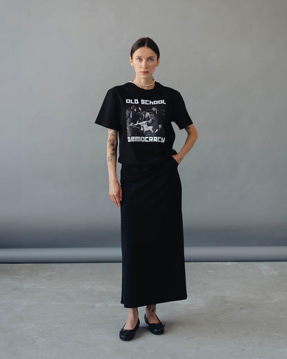 T-shirt "Old School" black (to order)