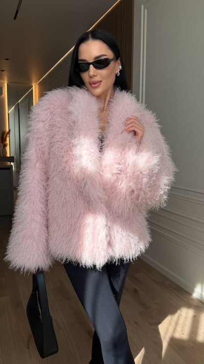 Fur Coat "Sophie" pink