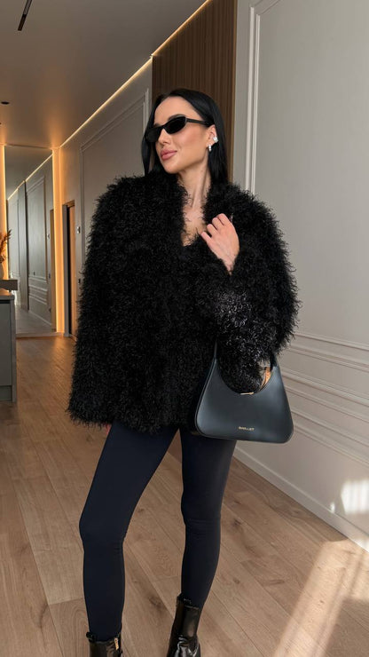 Fur Coat "Sophie" black