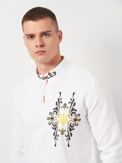 Vyshyvanka "SOKIL" white