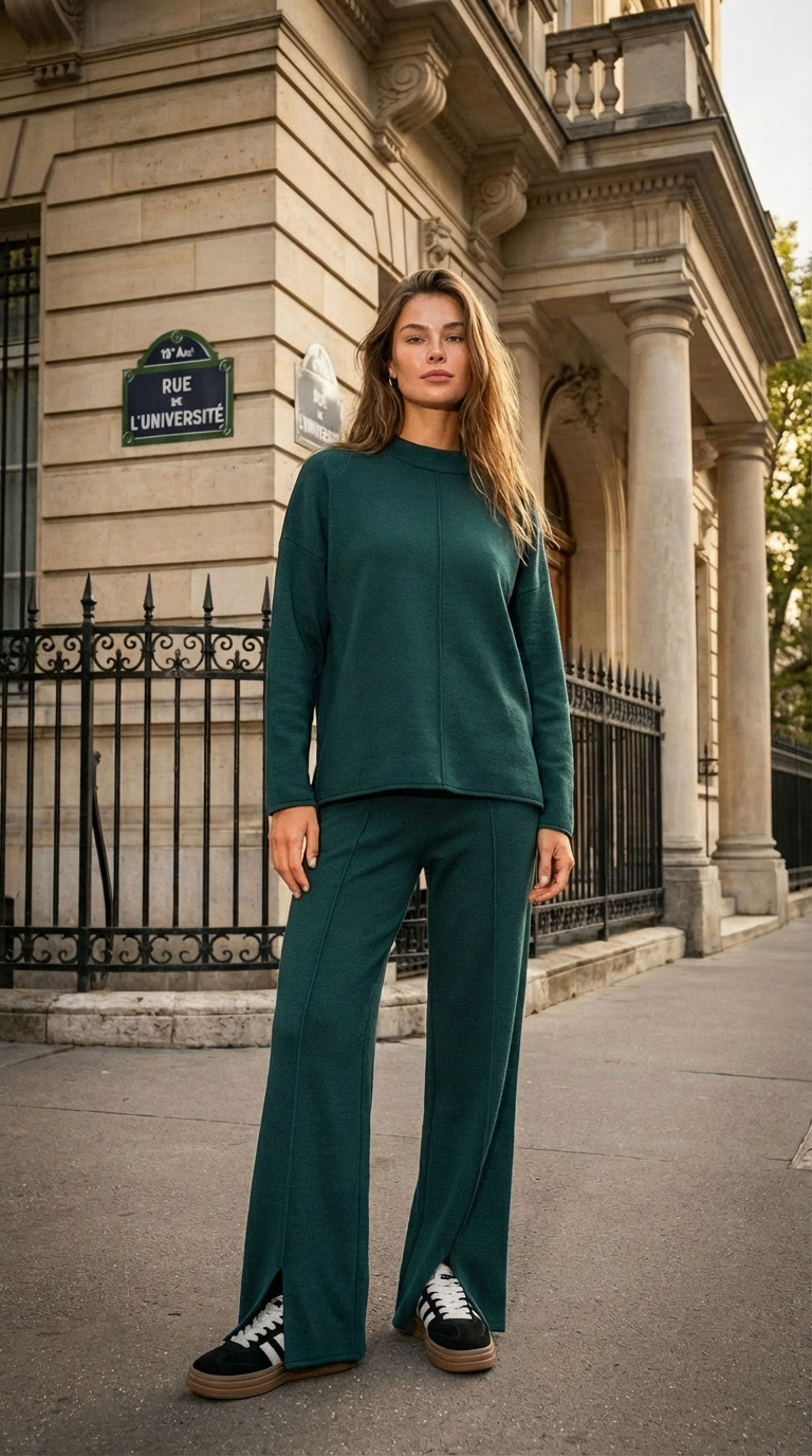 Kostiumas „Antonia“ žalios spalvos