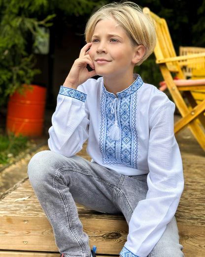 Vyshyvanka "VASYL" blue