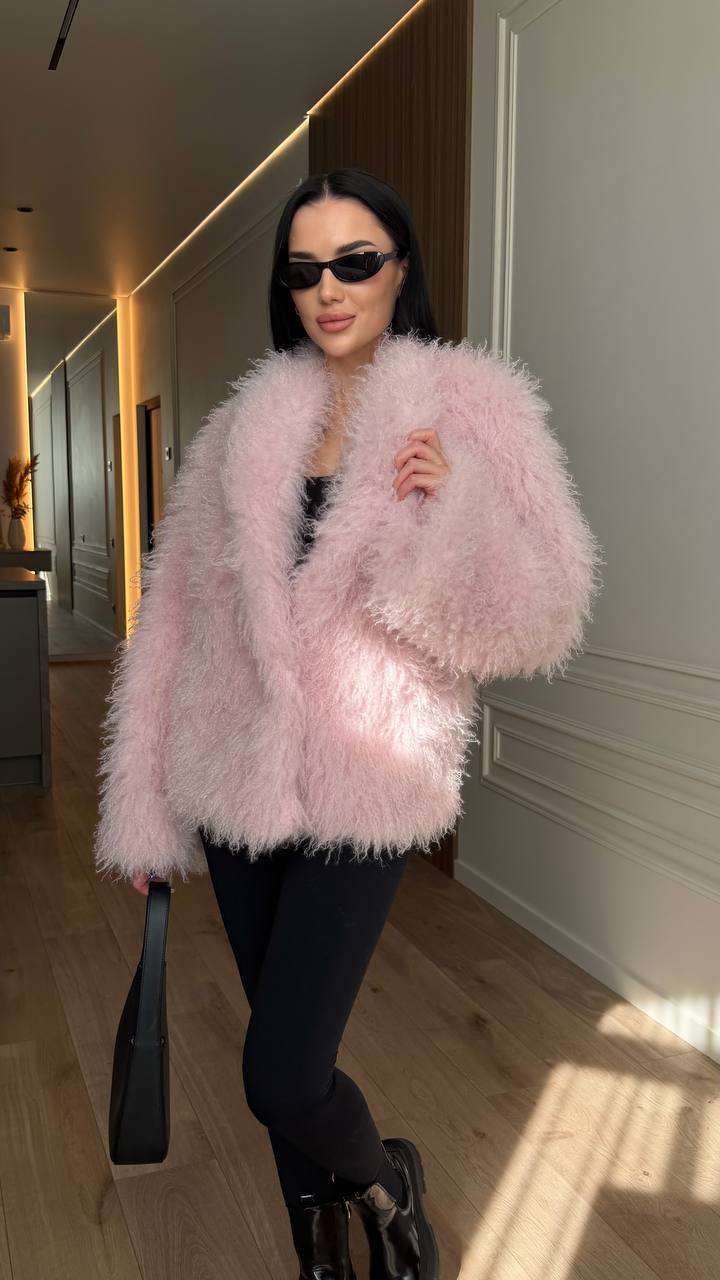 Fur Coat "Sophie" pink