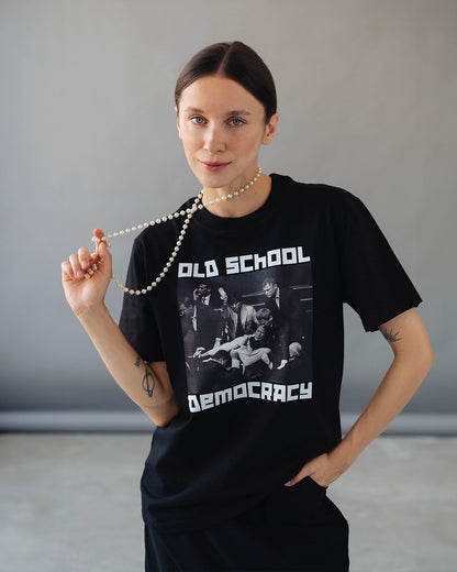 T-shirt "Old School" black (to order)
