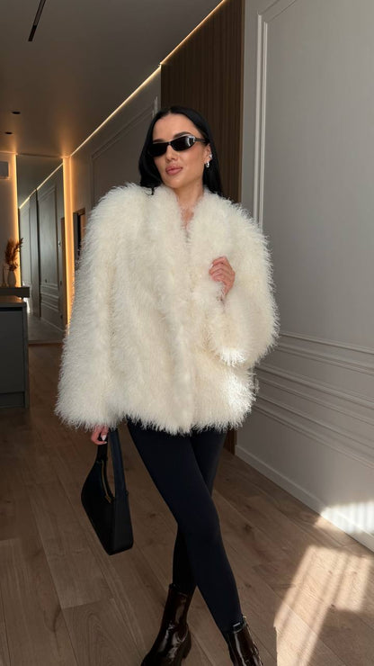 Fur Coat "Sophie" champagne