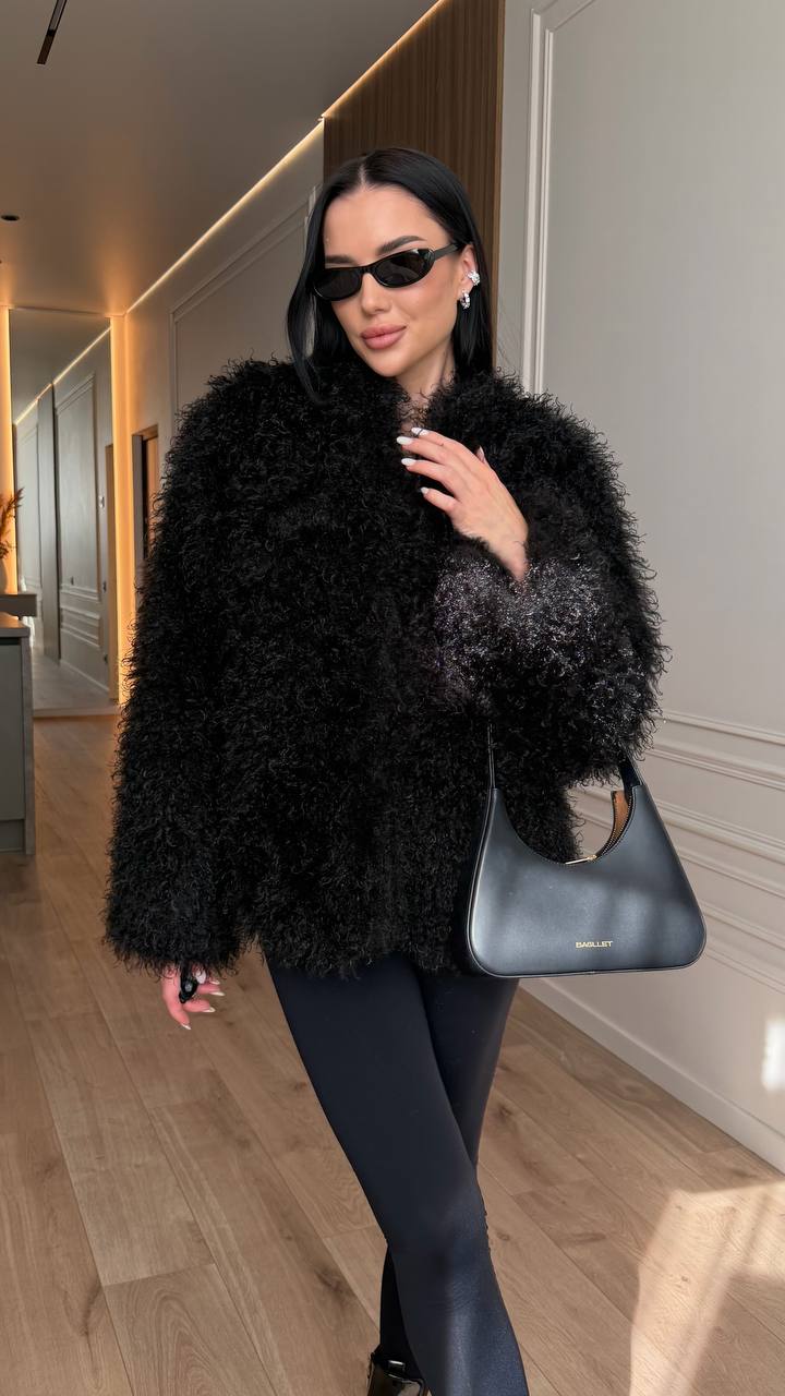 Fur Coat "Sophie" black