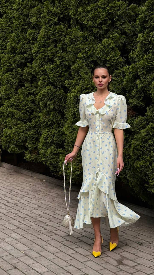 Suknelė "Lorena" šviesiai geltona