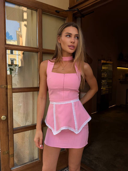 Dress "Rosette" pink