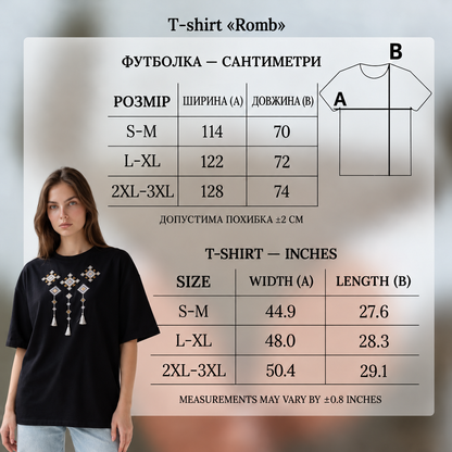 T-shirt "Romb" oversize