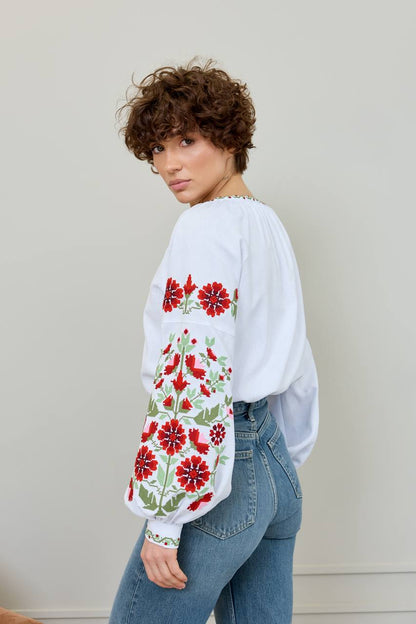 Vyshyvanka "Yaromyra" white