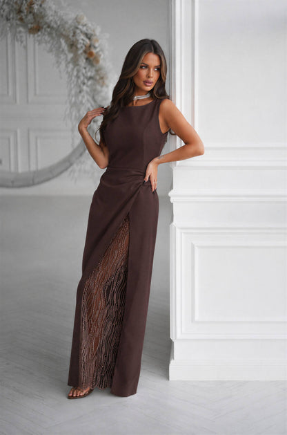Dress "Cascade" chocolate