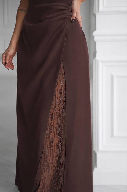 Dress "Cascade" chocolate