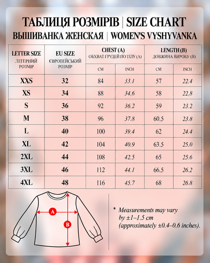 Vyshyvanka "Ornamental" blue