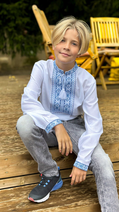 Vyshyvanka "VASYL" blue