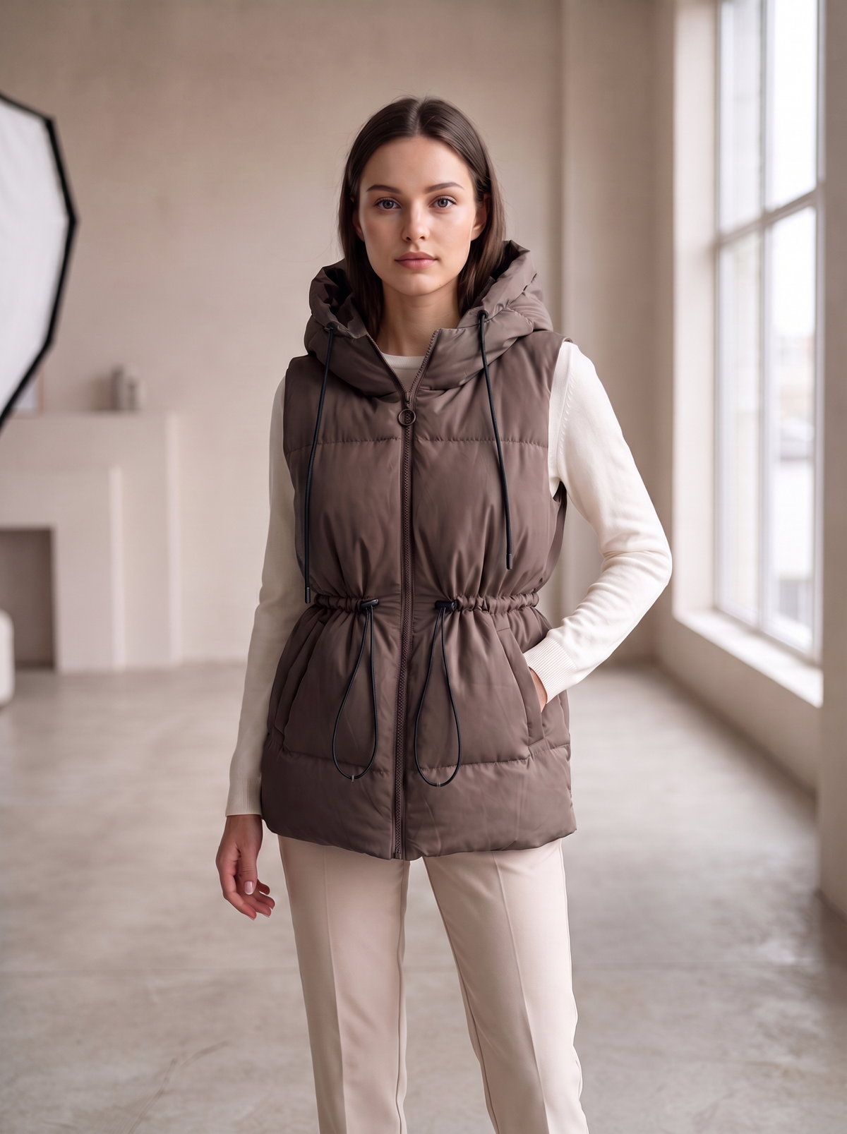 Vest "Isla" chocolate