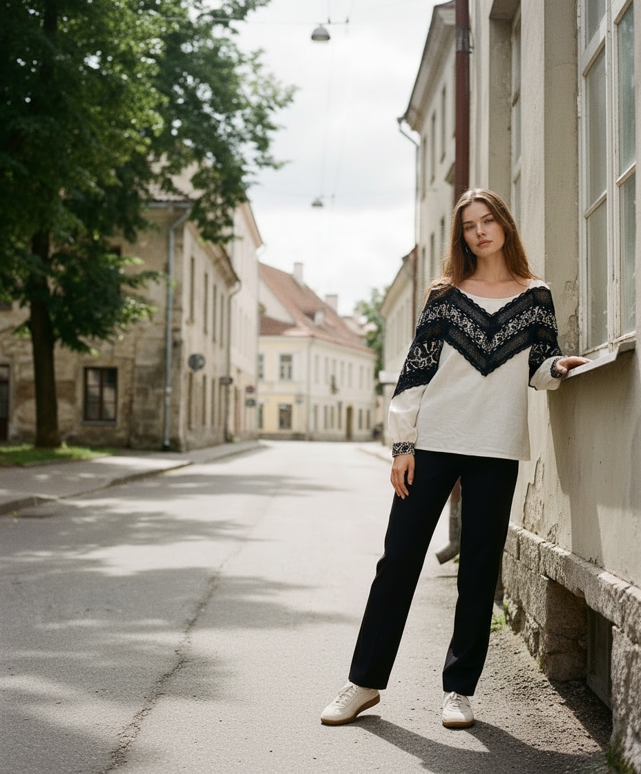 Siuvinėta palaidinė "Borščiivska 2"