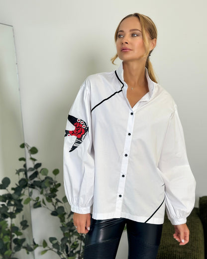 Vyshyvanka "LESYA UKRAINKA" white (to order)