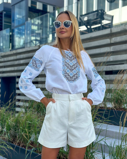 Vyshyvanka "AZARIA" blue