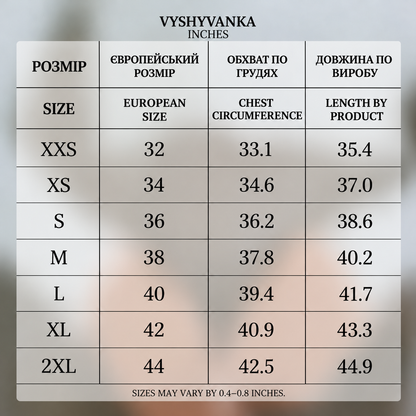 Vyshyvanka "Delicia" blue