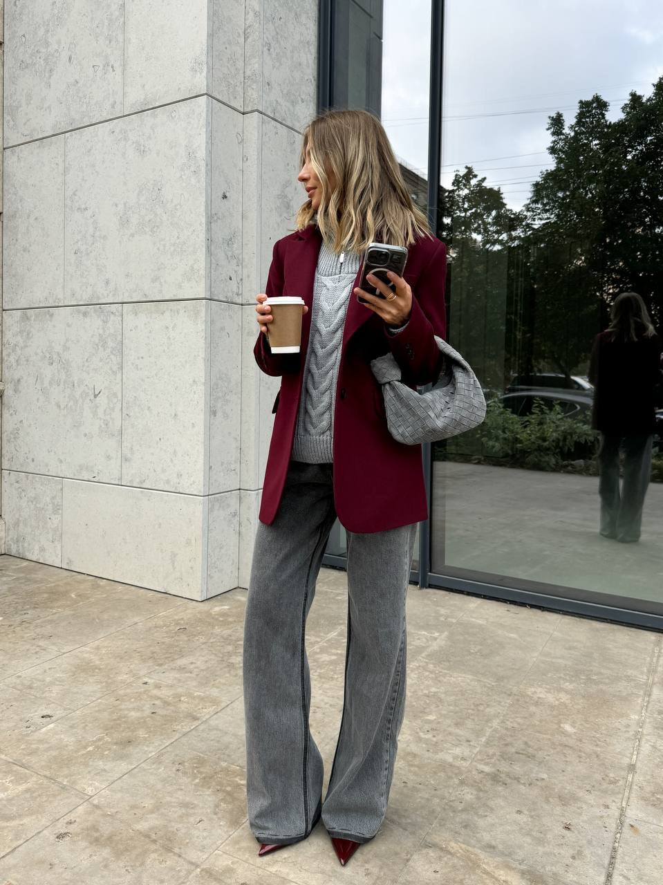 Jacket "LUX coat" Cherry