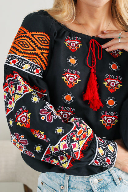 Vyshyvanka kids "Starovynna" black