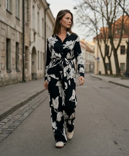 Kostiumas „Baltoji gėlė“ juodas