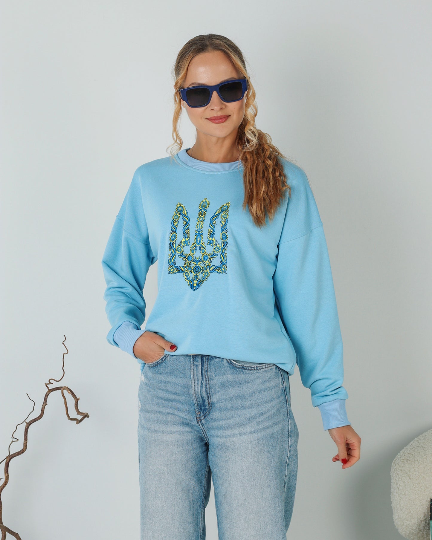 Sweatshirt "Gerb" blue