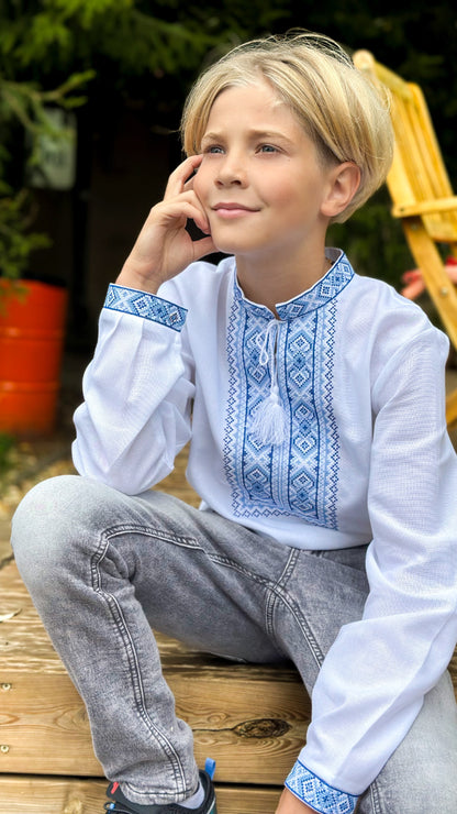 Vyshyvanka "VASYL" blue
