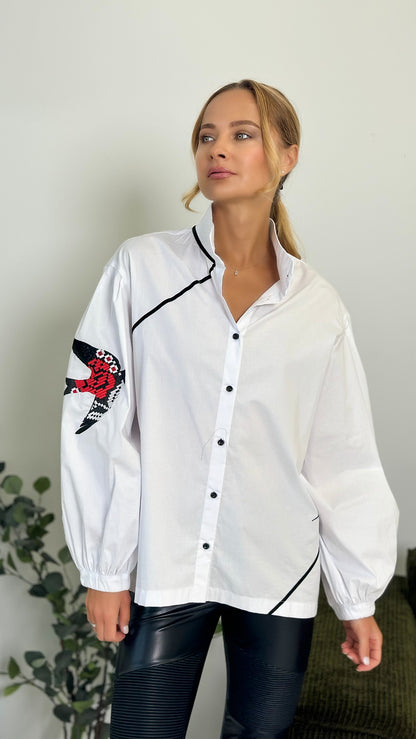 Vyshyvanka "LESYA UKRAINKA" white (to order)