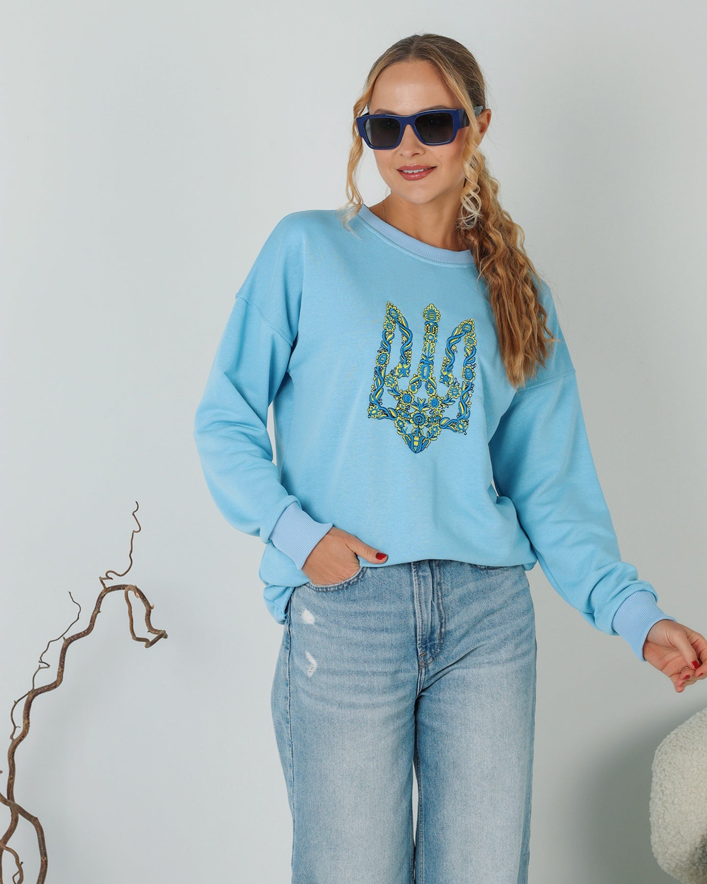 Sweatshirt "Gerb" blue