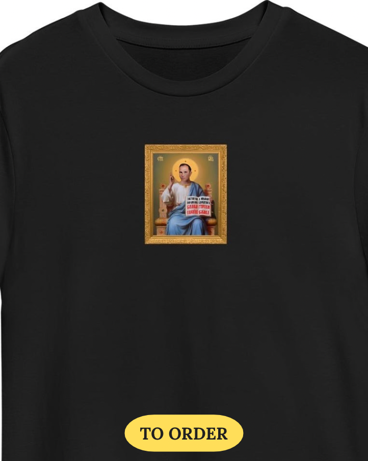 T-shirt “Saint Stephen” black (to order)
