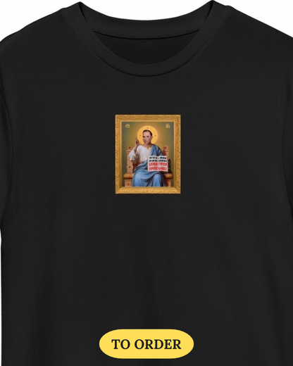 T-shirt “Saint Stephen” black (to order)