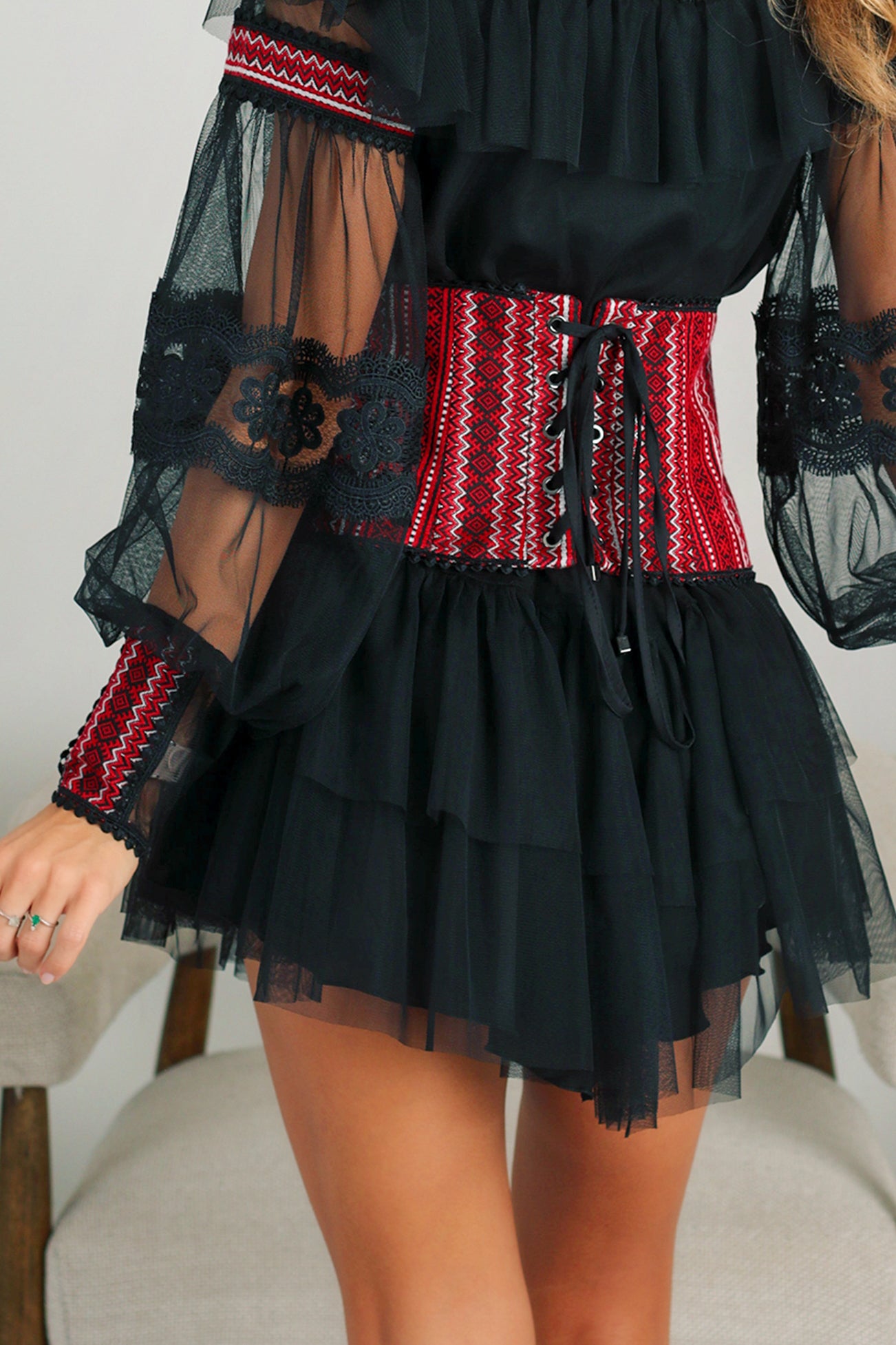 Dress “Blazer-corset” black