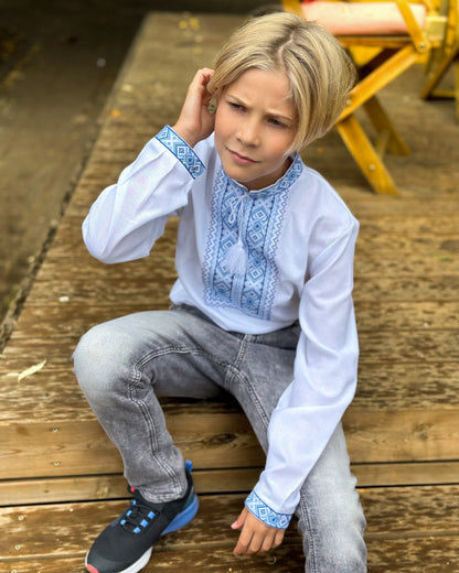 Vyshyvanka "VASYL" blue