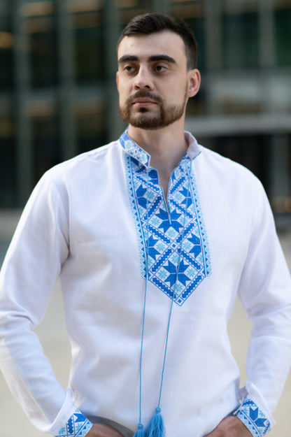 Vyshyvanka "HUTSUL"  blue