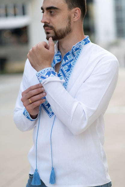Vyshyvanka "HUTSUL"  blue