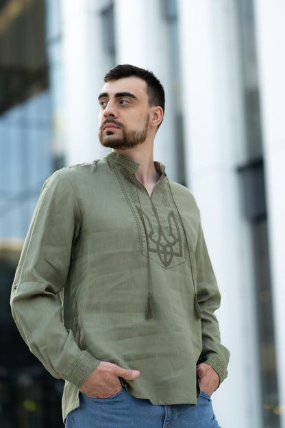 Вишиванка  "Patriot" хакі