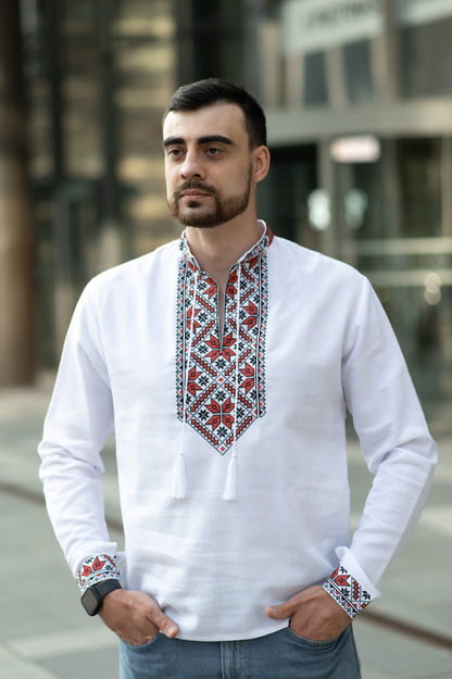 Vyshyvanka "HUTSUL" red