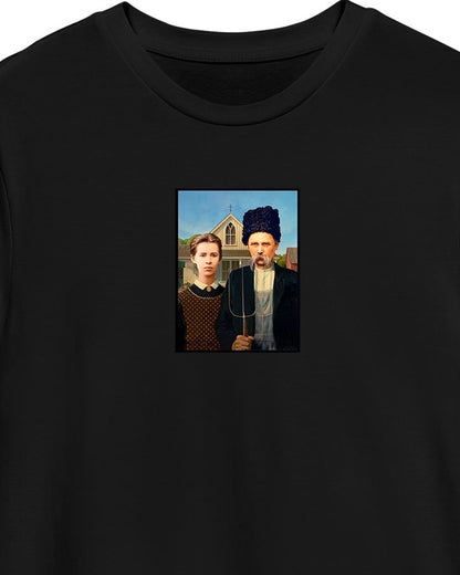 T-shirt «Ukrainian Gothic» black (to order)