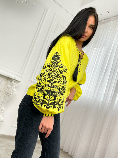 Vyshyvanka "Tree of Life"  yellow