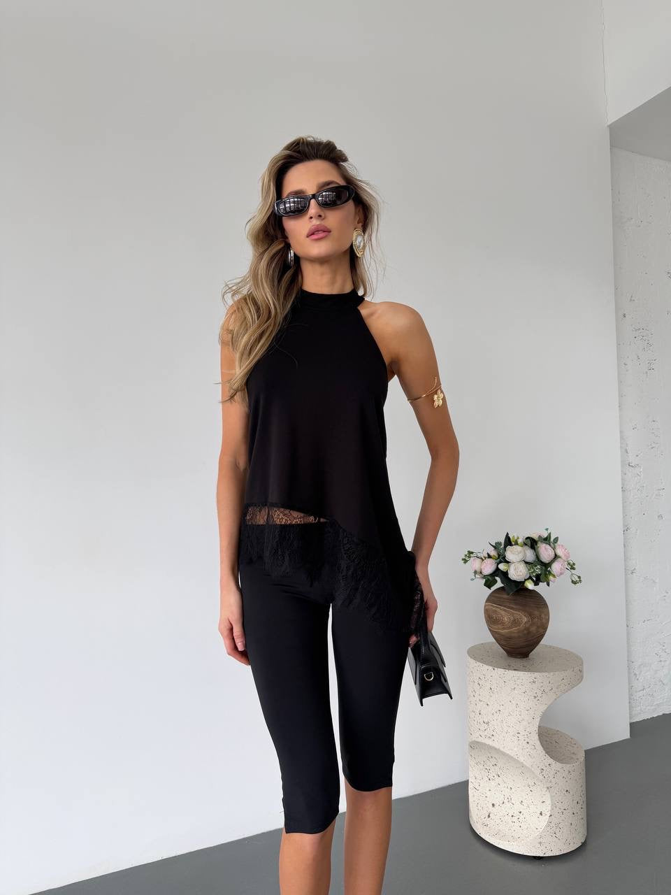 Top "Armani" black