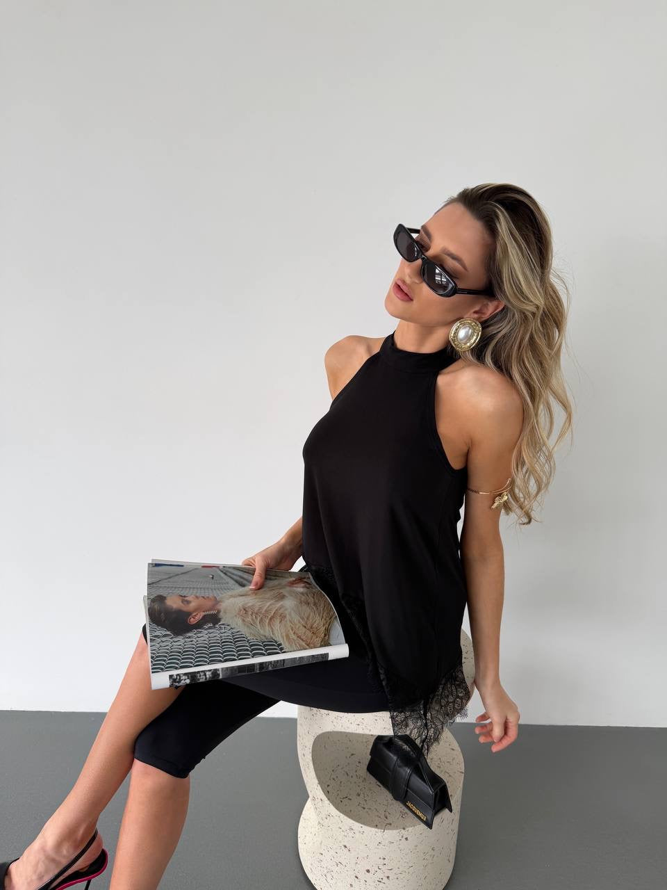 Top "Armani" black