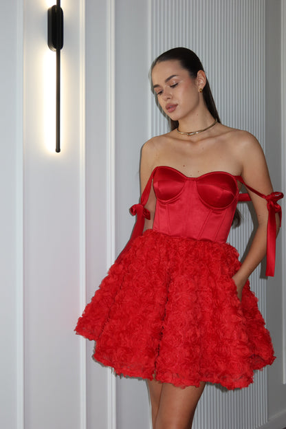 Suknelė "Rose" raudona