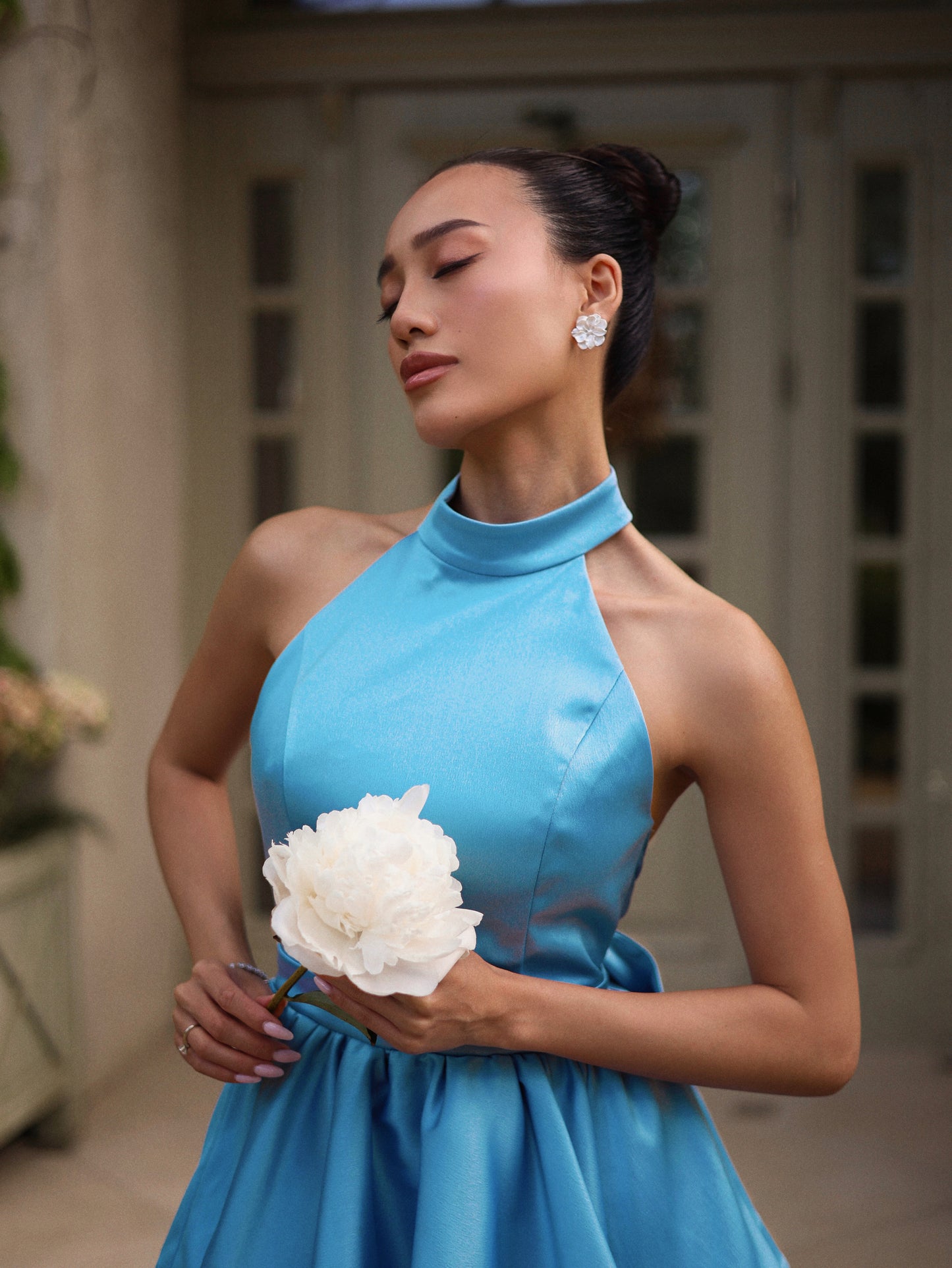 Suknelė „Elegancija“ mėlyna