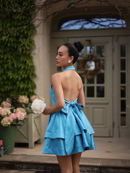 Suknelė „Elegancija“ mėlyna