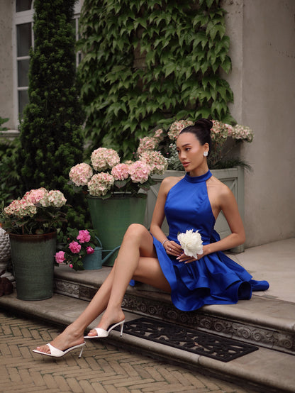 Suknelė „Elegancija“ tamsiai mėlyna
